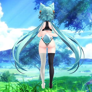 Rindo - Kneesocks Dual Color & Shimapan Pantsu | 竜胆 - ニーソックスデュアルカラー＆シマパンパンツ 缩略图 3