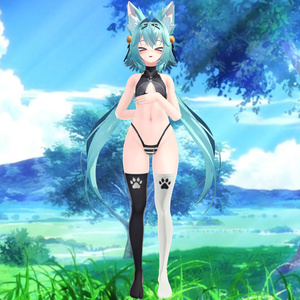Rindo - Kneesocks Dual Color & Shimapan Pantsu | 竜胆 - ニーソックスデュアルカラー＆シマパンパンツ 缩略图 2