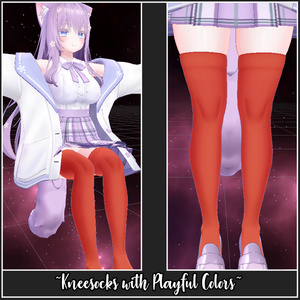 Colorful Kneesocks + Stripes for Moe | 萌え - ニーソックスとストライプのニーソックス 缩略图 12