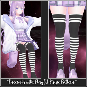 Colorful Kneesocks + Stripes for Moe | 萌え - ニーソックスとストライプのニーソックス 缩略图 7