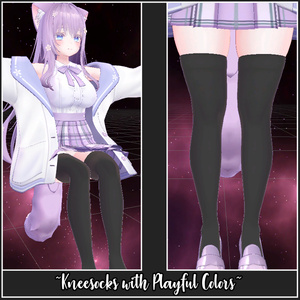 Colorful Kneesocks + Stripes for Moe | 萌え - ニーソックスとストライプのニーソックス 缩略图 6
