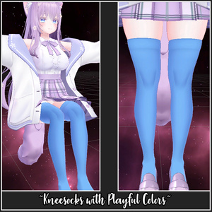 Colorful Kneesocks + Stripes for Moe | 萌え - ニーソックスとストライプのニーソックス 缩略图 8