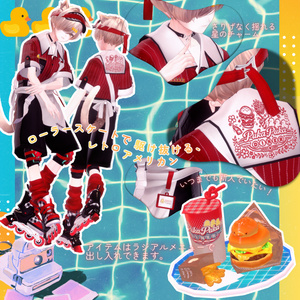 【複数アバター対応】PukaPukaDINER【VRChat想定3D衣装】 缩略图 2