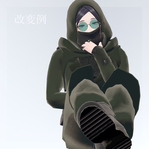 【7アバター対応】TacticalAbaya【アバター用衣装】 缩略图 13