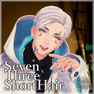 【アバター用髪型】SevenThreeShortHair【7アバター対応】 缩略图 10