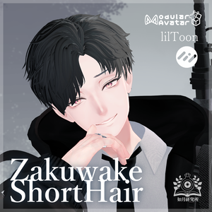 【12Avatar対応】ZakuwakeShortHair【３D髪型】