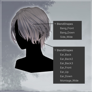 【20Color】『MistyWaveShortHair』【15Avatar対応】 缩略图 3