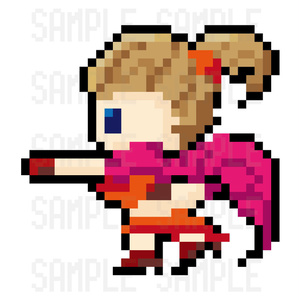 ドット絵素材・踊り子1