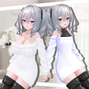 【７アバター対応】オフショルニット＆ロングブーツ 缩略图 13