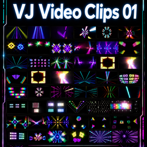 【VJ素材 Vol.01】172本：VJ Movie Clip -光の演出パック01- 【P01-172】