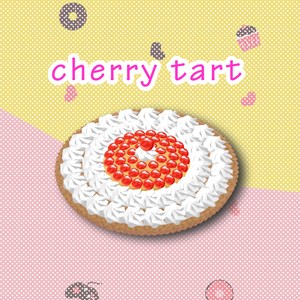 【VRChat想定】Cherry Tart【3D小物】