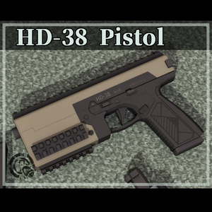 3Dモデル HD-38ピストル