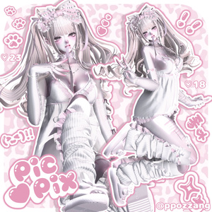 【 無料 】- Free Pose set - 30個 +♡ 支援版 35個 缩略图 13