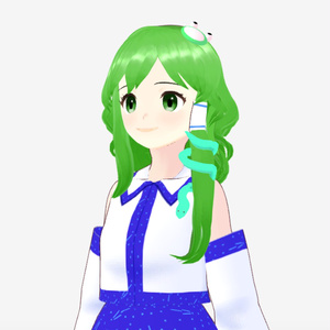 cluster用アバター 東方project 東風谷早苗 VRMファイル - north