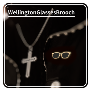 シンプルなメガネのブローチ ~ WellingtonGlassesBrooch ~