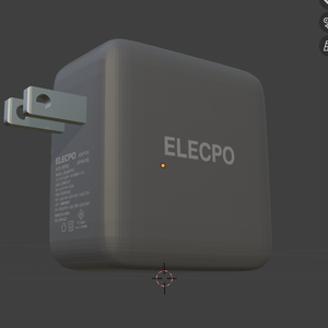 【Blender】USB電源アダプター