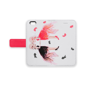 金魚ドレス　手帳型iPhoneケース