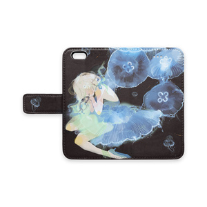 少女（jellyfishes）手帳型iPhoneケース