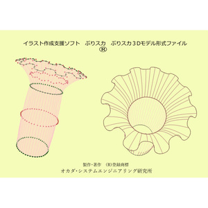 ぷりスカ(R)　３Dモデルファイル No.1 フリルつきリストバンド