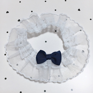 ぬい服 16cm 着ぐるみ くま チェック リボン 緑 肩掛けチェーン付き