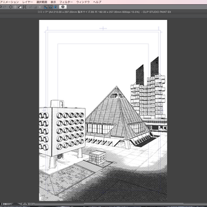 漫画背景用3D素材_「今は無き建築」（CLIP STUDIO PAINT用 3Dオブジェクト.cs3o）