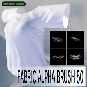 【Substance Painter想定】シワ用アルファブラシ【50種】