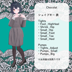 【11アバター対応】ColorfulTights＆GatheredPumps【ワールド固定ギミック付き】 缩略图 12