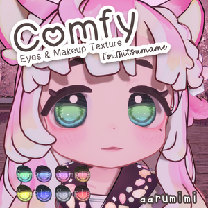 ☆【みつまめ Mitsumame】Comfy Eyes & Makeup Texture #aarumimi