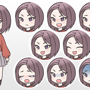 キャラ素材・女性3