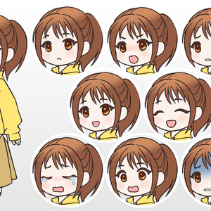 キャラ素材・女性6
