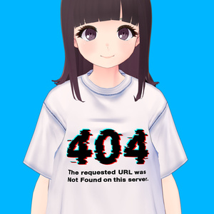 404 Not Found Tシャツ【VRoid】【テクスチャ】