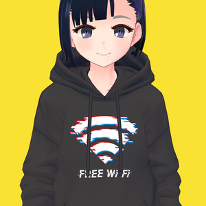 FREE Wi-Fi パーカー【VRoid】【テクスチャ】