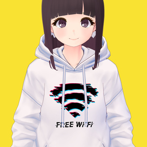 FREE Wi-Fi パーカー【VRoid】【テクスチャ】