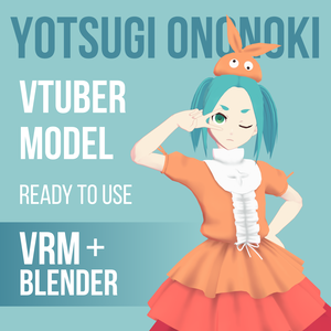 Yotsugi Ononoki VTuber 3D Model (VRM+Blender)