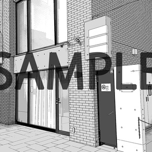 小ライブ会場・イベント会場 001（漫画背景＋カラーイラスト）