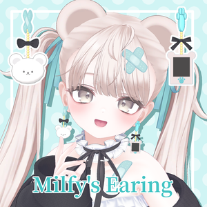 🐻Milfy's Earing🐻【MA対応】#arupaka_VRC