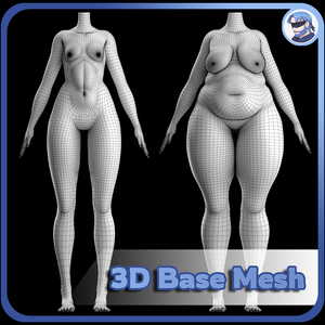 3D anime base mesh | MrZingy