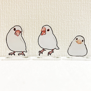 白文鳥さん アクリルスタンド