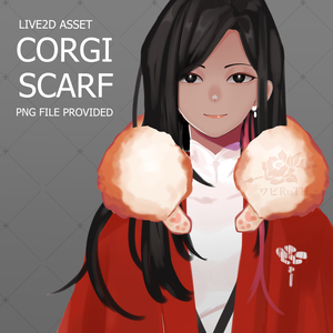 Live2D Asset / Live2D 資産 [ Corgi Scarf ]