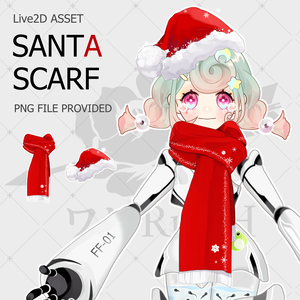 Live2D Asset / Live2D 資産 [ Santa Scarf ]