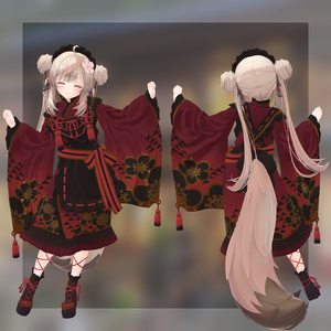 大正ロマン風メイド服【VRChat】 缩略图 2