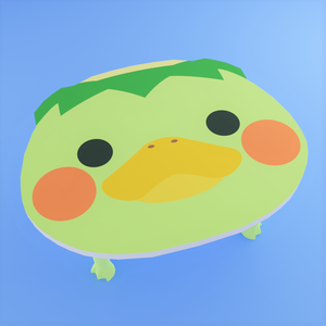 カッパのテーブル（ローポリ）