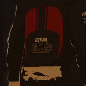 Virtual 走り屋 Hoodie Black