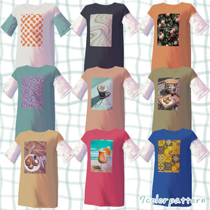 【無料版あり】【VRC想定衣装】 laceTshirt【Grus/Lapwing】 缩略图 2