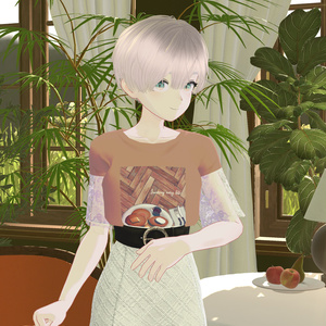 【無料版あり】【VRC想定衣装】 laceTshirt【Grus/Lapwing】 缩略图 7