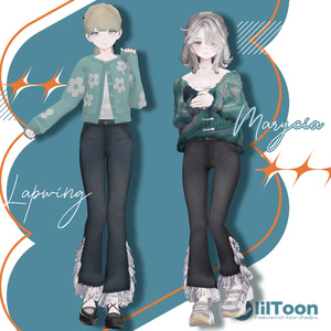 【VRC想定衣装】lace flare pants-レースフレアパンツ-【Lapwing】【Grus】【Marycia】【山羊のメア】【Lowtus】 缩略图 3