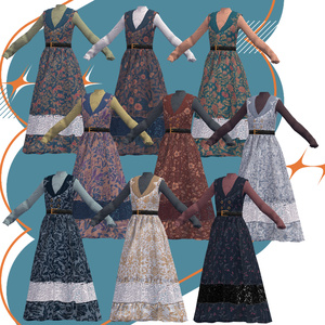 【VRC想定衣装】lace knit dress-レースニットワンピース-【Lapwing】【Grus】【Marycia】 缩略图 3