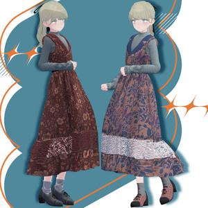 【VRC想定衣装】lace knit dress-レースニットワンピース-【Lapwing】【Grus】【Marycia】 缩略图 6
