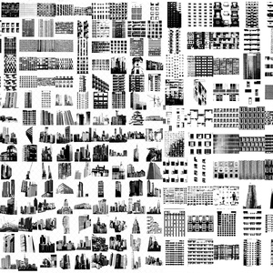  建物と壁：All-in-oneブラシセット ABR/SUT/PNG – 200点
