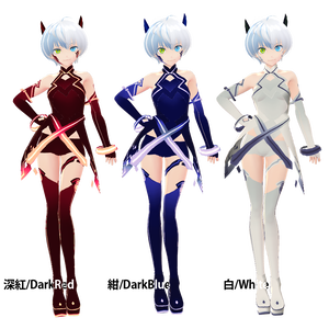 #VRoid β-made：：《全9色》公式AvatarSample_F"Vita"のサイバーパンク・SFパイロットスーツ風テクスチャ色違い全9色/VRoidStudio's AvatarSample_F"Vita"s cyber-punkish outfits in 9Colors